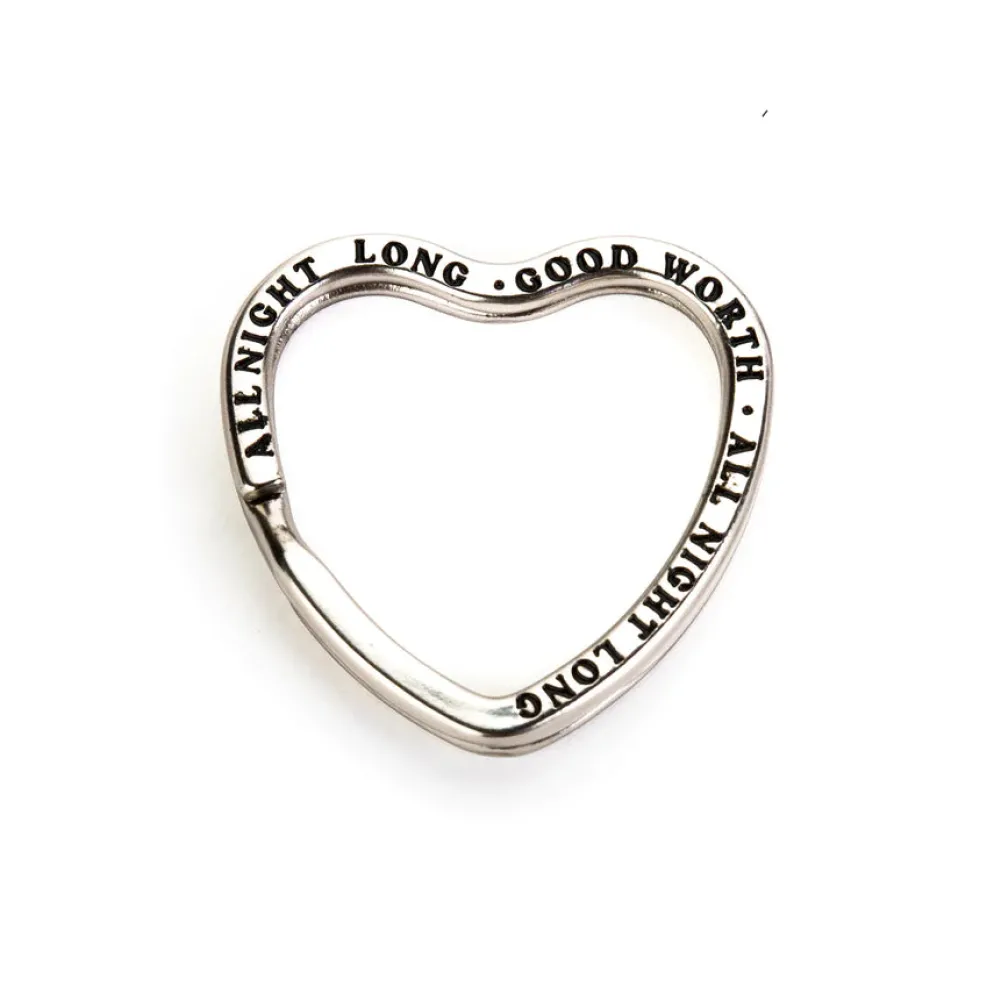 All Night Long Key Ring Silver