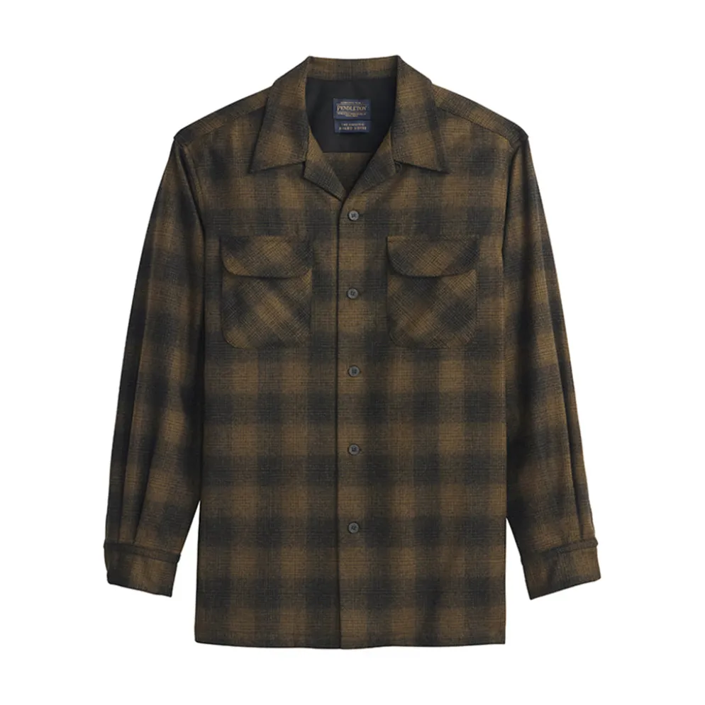 Board Shirt Olive Shadow Plaid 25'