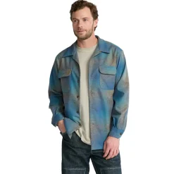 Board Shirt Tall Blue Multi/Taupe Mix Ombre 25'
