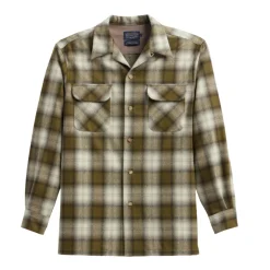 Board Shirt Tall Olive Plaid 25'