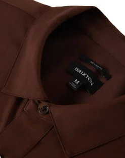 Builders Olson S/S Woven Chocolate