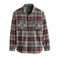 Burnside Shirt Black/Navy/Red 24'
