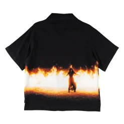 Burrow Burn Rayon Shirt Black