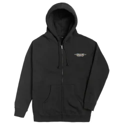 Chainlink Zip Up Hoodie Black