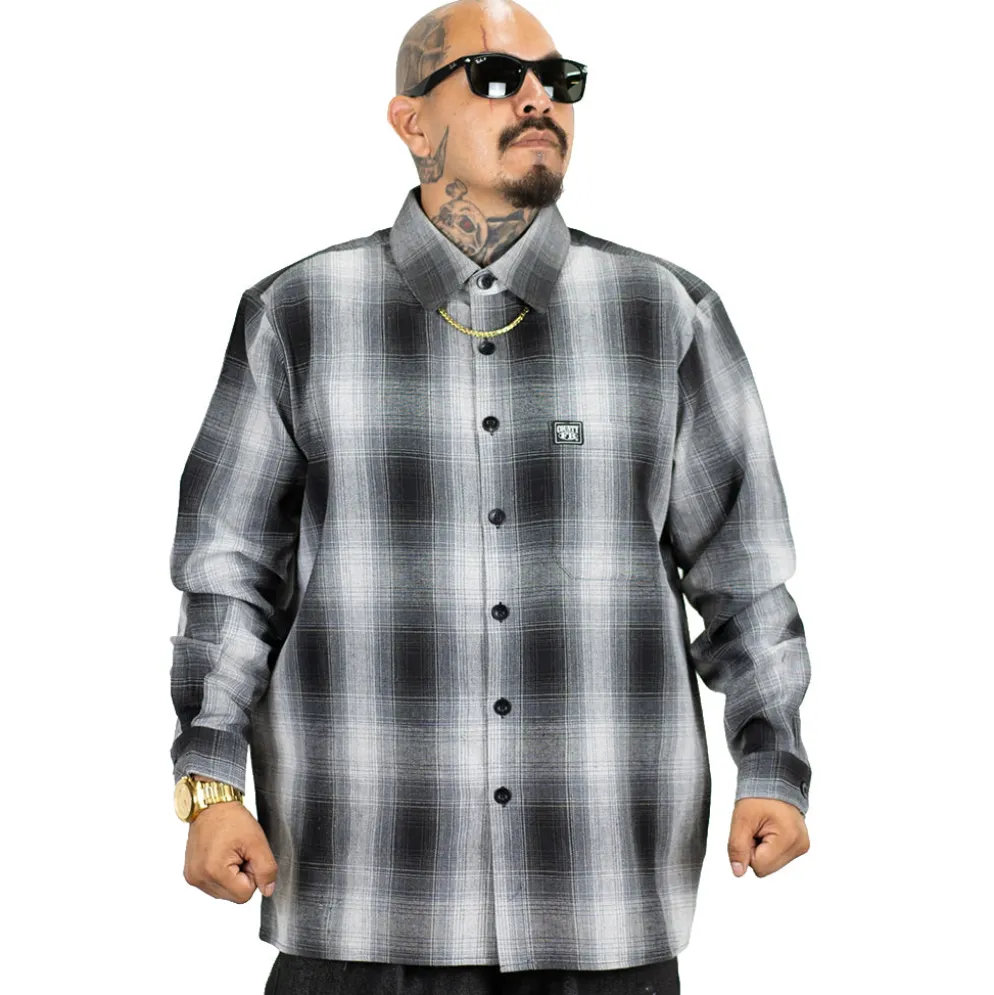 Checker L/S Flannel Shirt Black/Grey