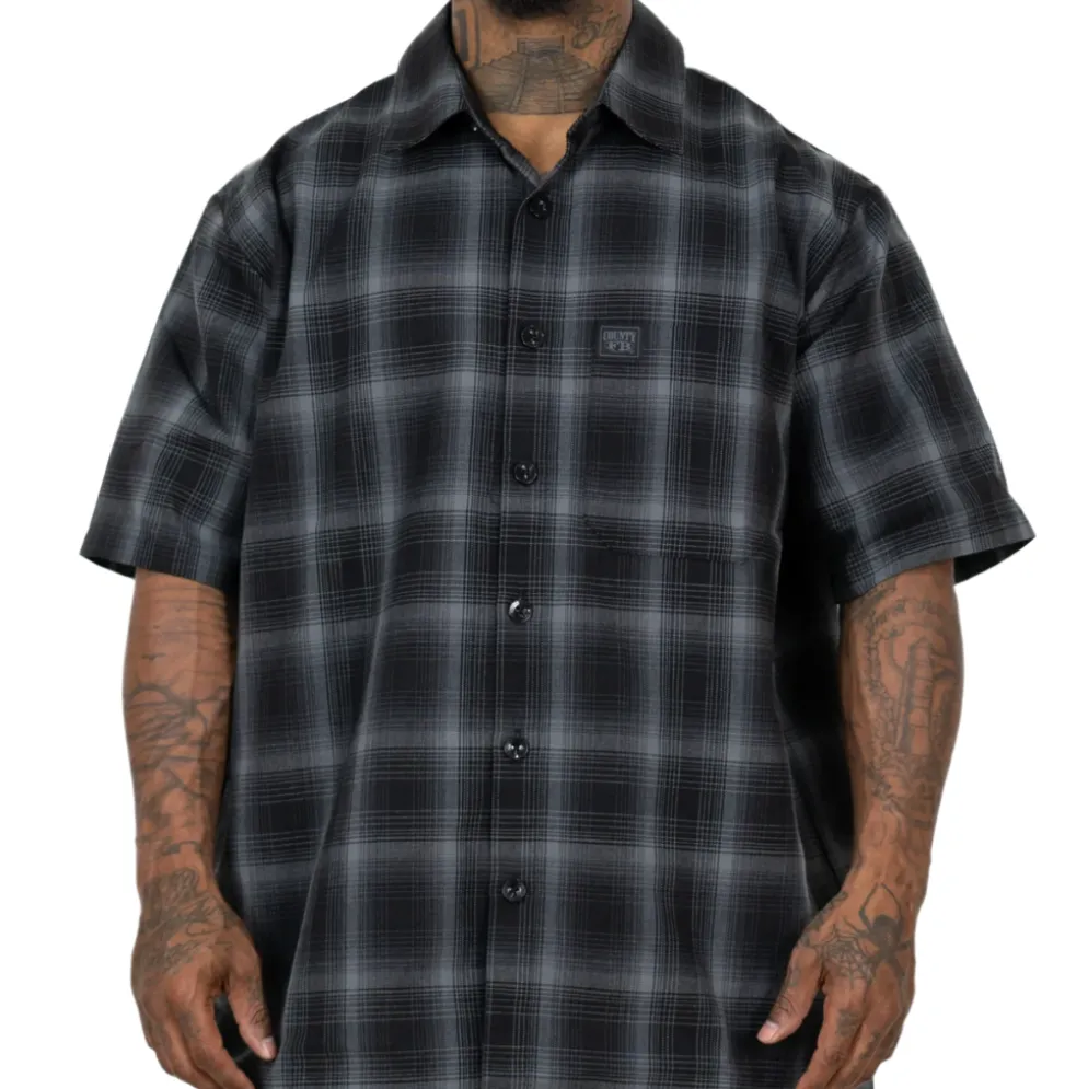 Checker S/S Flannel Black/Black