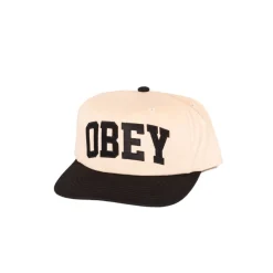 Collegiate 6 Panel Snapback Black
