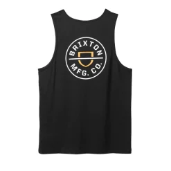 Crest Tank Top Black/ Apricot Crush/ White