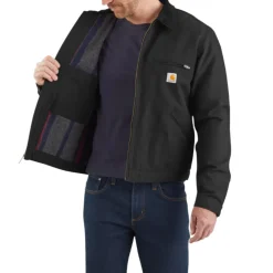 Duck Blanket-Lined Detroit Jacket Black