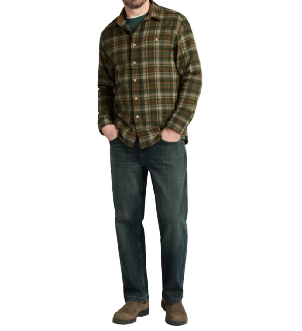 Fremont Flannel Olive/Rust Plaid