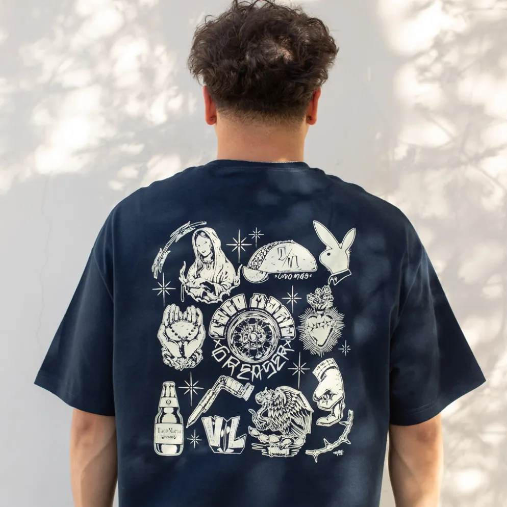 Greaser X Taco Maria Tee Navy