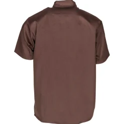 Half Zip Short Sleeve Brown