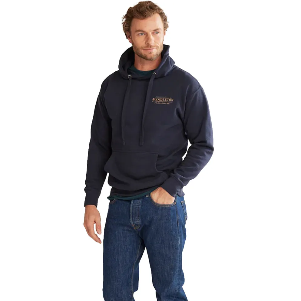 Heritage Logo Hoodie Navy Blazer/Gold