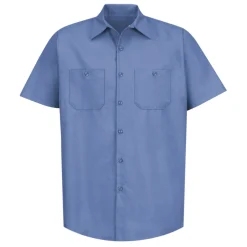 Industrial Work Shirt Petrol Blue