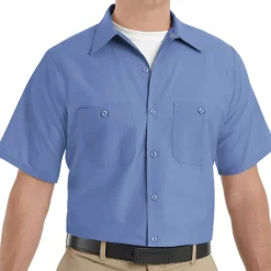 Industrial Work Shirt Petrol Blue