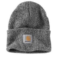 Knit Cuffed Beanie Black/White