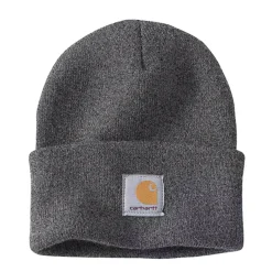 Knit Cuffed Beanie Coal Heather