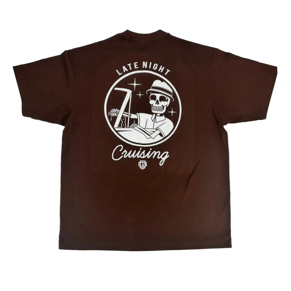Late Night Tee Brown