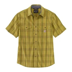 Lightweight S/S Plaid Shirt True Olive
