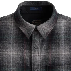 Lodge Shirt Grey Mix Multi Plaid 24'