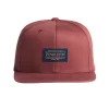 Logo Flat Brim Hat Maroon