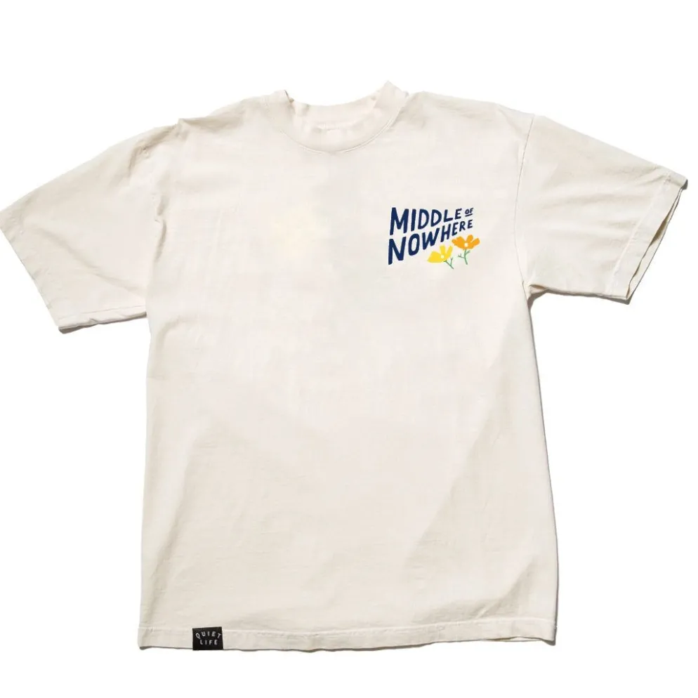 Lonely Palm Middle of Nowhere Tee Cream
