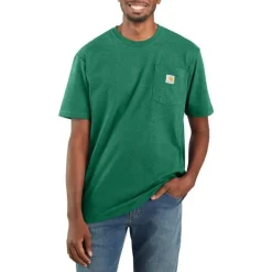 Loose Fit Heavyweight S/S Pocket Tee Northwoods Heather