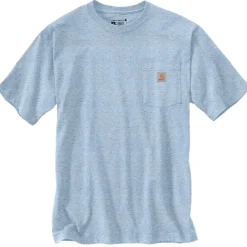Loose Fit S/S Heavyweight Pocket Tee Moonstone Nep