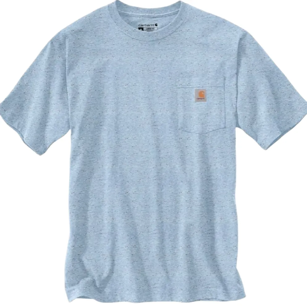 Loose Fit S/S Heavyweight Pocket Tee Moonstone Nep