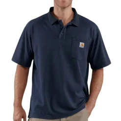 Loose Fit S/S Pocket Polo Navy