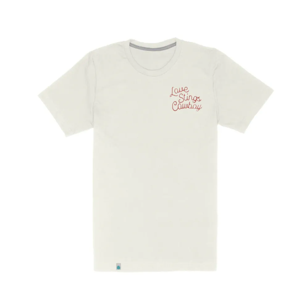 Love Stings Tee Vintage White