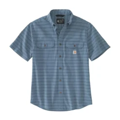 Midweight S/S Plaid Shirt Blue