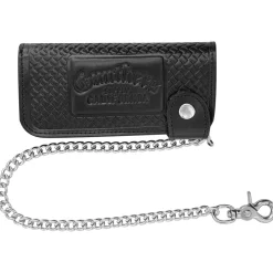 Old E Chain Wallet - Black