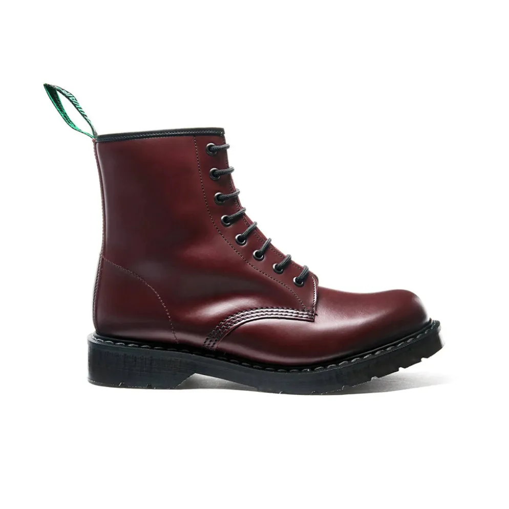 Oxblood Hi-Shine 8 Eye Derby Boot