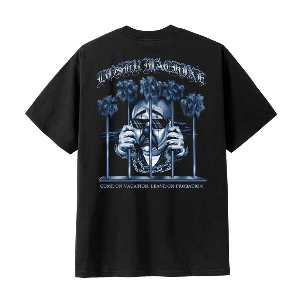 Palm Tree Prison Tee Black