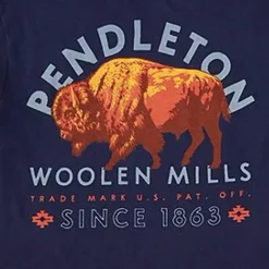 Pendleton Bison Graphic Tee Navy/Multi