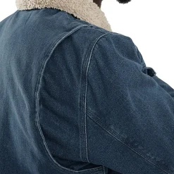 Relaxed Fit Denim Sherpa-Lined Denim Jacket
