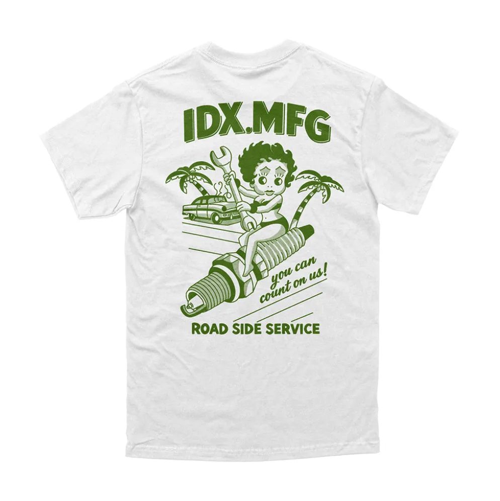 Roadside Service Tee White