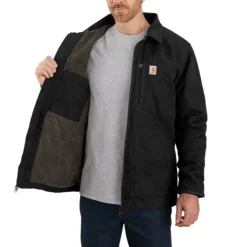Sherpa Lined Field Jacket Black