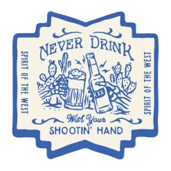 Shootin Hand Salud Sticker