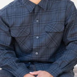 Tall Board Shirt Black Shadow Plaid 25'