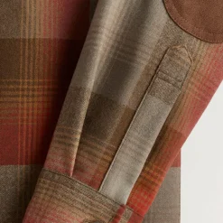 Trail Shirt Tan/Red Plaid 24'