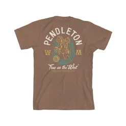True West Horseshoe Graphic Tee Vintage Brown/Multi