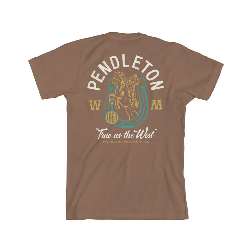 True West Horseshoe Graphic Tee Vintage Brown/Multi