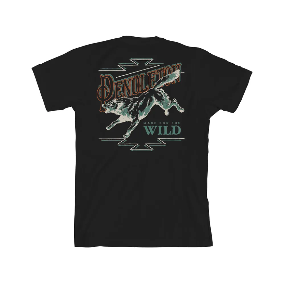 Wild Wolf Graphic Tee Vintage Black/Multi