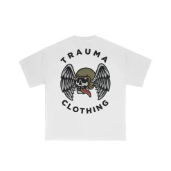 Winged Skull Tee White