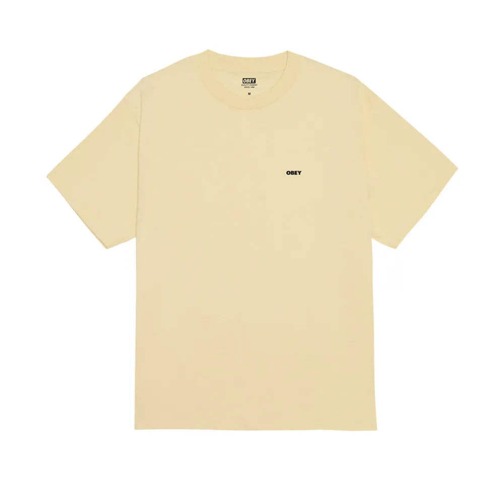 World In Flames Tee Pale Yellow